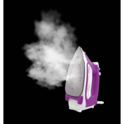 Oliso ProPlus Smart Iron Orchid: Ceramic Soleplate, 1800W, Automatic Shut-Off, Anti-Drip, Vertical Steam, 12.7oz Tank -Baxton Studio Shop GUEST 2e299040 423d 4f00 a7b1 ce716c3ce706