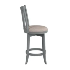 25.75" Savana Swivel Counter Height Barstool Blue (Wirebrush)/Cream - Hillsdale Furniture -Baxton Studio Shop GUEST 2e303e39 9925 48f5 9be2 dd583a9c3282