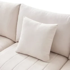 89" Modern L-Shaped Sectional Sofa With Vertical Stripes, 5-Seat Sofa Couch With Convertible Ottoman 4W - ModernLuxe -Baxton Studio Shop GUEST 2e46c2fe 964e 4bdd 9a68 3adfb28b333a