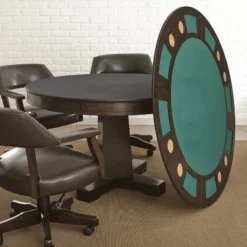 Rudy Dining And Game Table Walnut - Steve Silver Co.