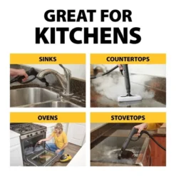 Wagner 915e On-Demand Steam Cleaner With 18 Accessories: Electric Steamer For Upholstery & Floors, Lightweight, Yellow -Baxton Studio Shop GUEST 2eed4396 69ea 4a12 b513 dd89f93258bb