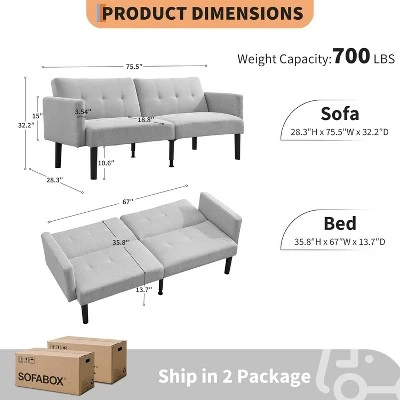 Gaomon Double Sofa Bed, 3-Position Adjustable Recliner Sofa, Modern Recliner With Legs, Off-The-Floor Design For Easy Cleaning 1 Gaomon Double Sofa Bed, 3-Position Adjustable Recliner Sofa, Modern Recliner With Legs, Off-The-Floor Design For Easy Cleaning