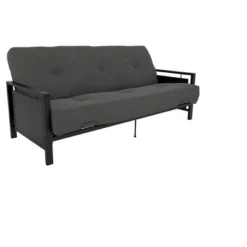 DHP Henley Metal Arm Futon Frame Black Metal - Dorel Home Products -Baxton Studio Shop GUEST 2f3f9808 3c1e 4b25 be77 eb4ef0948d18