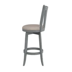 30" Savana Swivel Height Barstool Blue Wirebrush/Cream - Hillsdale Furniture -Baxton Studio Shop GUEST 2f97b5f9 2c4c 46e6 949f 2d9506b26253