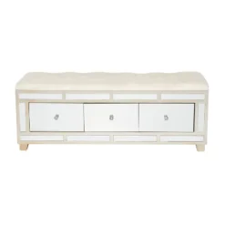 18" X 47" Glam Wood Bench - Olivia & May -Baxton Studio Shop GUEST 2fccbaba 9a58 45af 8bb9 0402267c1fe0