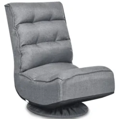 Costway Gaming Chair Fabric 5-Position Folding Lazy Sofa 360 Degree Swivel Grey BlackCoffee -Baxton Studio Shop GUEST 2fff50d6 155f 4079 a0b5 205a4e7dd7dd