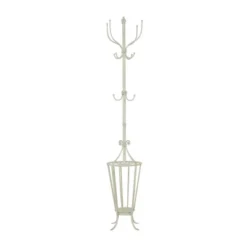 Farmhouse Metal Coat Rack White - Olivia & May -Baxton Studio Shop GUEST 308d881b 02f7 436c a3ed a9a57cc5952a