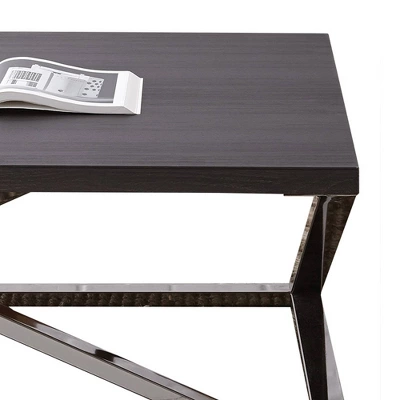 Aegean Cocktail Table Silver Shield And Nickel - Steve Silver 2 Aegean Cocktail Table Silver Shield And Nickel - Steve Silver - Image 2