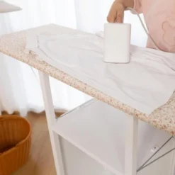 ORRD Solid Wood Folding Ironing Board With Storage Cabinet Heat Resistant Sponge For Small Spaces Laundry Room Antique White 11 ORRD Solid Wood Folding Ironing Board With Storage Cabinet Heat Resistant Sponge For Small Spaces Laundry Room Antique White -Baxton Studio Shop GUEST 31504f02 ef2b 47b0 a54c 3bd8c024b530