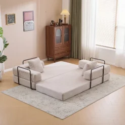 TiramisuBest Convertible Floor Couch Sofa Bed With Armrests & Pillow Back, Chenille Futon Sleeper, Foldable Lounge Sofa For Living Room, Light Blue 28 TiramisuBest Convertible Floor Couch Sofa Bed With Armrests & Pillow Back, Chenille Futon Sleeper, Foldable Lounge Sofa For Living Room, Light Blue -Baxton Studio Shop GUEST 3197923a b5e4 48d2 a91e af6a3a6c9e76