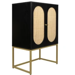 Natural Rattan 2 Door High Cabinet With Built-In Adjustable Shelves - ModernLuxe 17 Natural Rattan 2 Door High Cabinet With Built-In Adjustable Shelves - ModernLuxe -Baxton Studio Shop GUEST 320e1131 a39e 4698 971f e35175e824f9