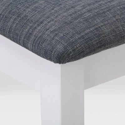 5pc Michigan Two Tone Wood Dining Set Gray/White - CorLiving 7 5pc Michigan Two Tone Wood Dining Set Gray/White - CorLiving - Image 7