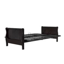 Full Brayden Wood Arm Futon Frame Espresso - Room & Joy -Baxton Studio Shop GUEST 325a4123 fee9 4bd8 9c47 caf7af7c18da 1