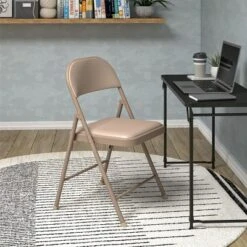 COSCO SmartFold® Vinyl Folding Chair