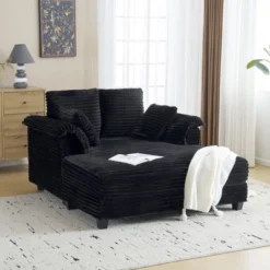 Karl Home |Upholstered Corduroy Sleeper Sofa Bed -Baxton Studio Shop GUEST 33152914 c510 4bcd bf0f b6ad3834b860