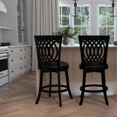 25" Van Draus Swivel Counter Height Barstool Metal/Black - Hillsdale Furniture 16 25" Van Draus Swivel Counter Height Barstool Metal/Black - Hillsdale Furniture - Image 16