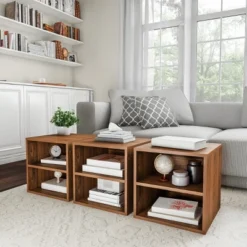 Hastings Home 2-Shelf Cube End Table, Brown 8 Hastings Home 2-Shelf Cube End Table, Brown -Baxton Studio Shop GUEST 33b66298 64db 41ce 8169 1d05146e59b3