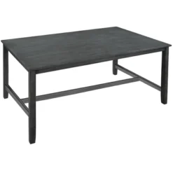 6-Piece Farmhouse Rustic Wooden Dining Table Set With 4 Chairs And Bench, Antique Gray - ModernLuxe -Baxton Studio Shop GUEST 33c5c862 0fec 483c 973b 83084e1b61db