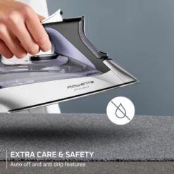 Rowenta Excellence Steam Iron, 1750W, Powerful Steam, Purple Caprice Metal -Baxton Studio Shop GUEST 33fe9ca1 e1e4 4d19 919c fff4a99d0391