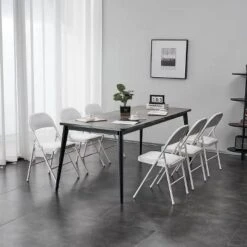 SUGIFT Folding Chairs With Padded Seats Foldable Chair For Outdoor & Indoor Use (Set Of 4) 10 SUGIFT Folding Chairs With Padded Seats Foldable Chair For Outdoor & Indoor Use (Set Of 4) -Baxton Studio Shop GUEST 34bab151 e847 42c3 bebc 80ff197af2d3