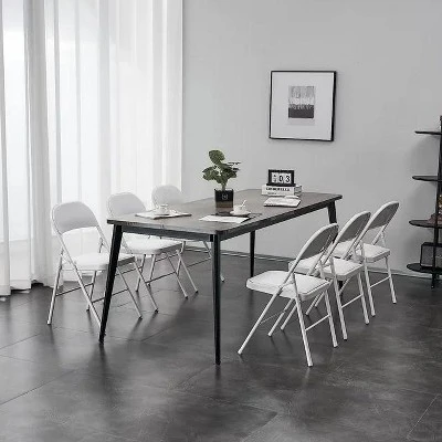 SUGIFT Folding Chairs With Padded Seats Foldable Chair For Outdoor & Indoor Use (Set Of 4) 3 SUGIFT Folding Chairs With Padded Seats Foldable Chair For Outdoor & Indoor Use (Set Of 4) - Image 3