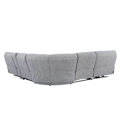 6pc Park City Dual Power Reclining Sectional Sofas Gray - Steve Silver Co. 6 6pc Park City Dual Power Reclining Sectional Sofas Gray - Steve Silver Co. - Image 6