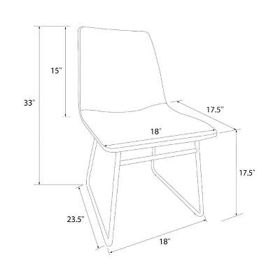 Bowden Faux Leather Dining Chairs - Threshold™ 6 Bowden Faux Leather Dining Chairs - Threshold™ - Image 6