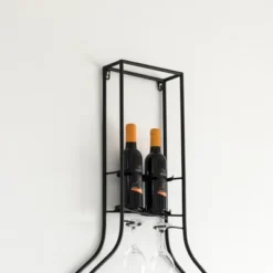 VintiquewiseBig Vintage Decorative Metal Bottle Shaped Wine Bottle Holder For Living Room, Dining, Or Entryway 10 VintiquewiseBig Vintage Decorative Metal Bottle Shaped Wine Bottle Holder For Living Room, Dining, Or Entryway -Baxton Studio Shop GUEST 352e3e52 ac24 4bec b97d 6bb739fdfb6a