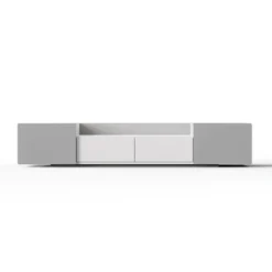 Modern TV Stand For 70" TV With Large Storage And Magnetic Doors, White - ModernLuxe 17 Modern TV Stand For 70" TV With Large Storage And Magnetic Doors, White - ModernLuxe -Baxton Studio Shop GUEST 35aa90e6 34c9 4642 aae8 f38918899883