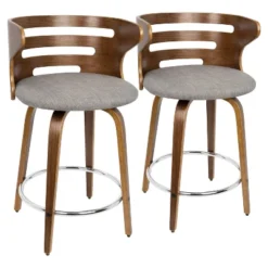Set Of 2 Cosini Upholstered Counter Height Barstools - Lumisource -Baxton Studio Shop GUEST 35e24e0b 469a 4276 b54f 3ca8fcf89d01