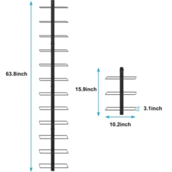 Itopfox 12 Bottle Wall-Mounted Wine Rack, Detachable Storage Organizer Used As One Or Four, DIY Wall Hanging Bottle Holder For Dining Room, Bar -Baxton Studio Shop GUEST 363e36c3 e6a3 4a80 88ae eee8b8dd78da