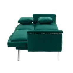 Modern Velvet Upholstered Loveseats Sofa With 2 Pillows-ModernLuxe 22 Modern Velvet Upholstered Loveseats Sofa With 2 Pillows-ModernLuxe -Baxton Studio Shop GUEST 3685fea5 0922 4267 9035 98485d661913