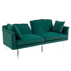Modern Velvet Upholstered Loveseats Sofa With 2 Pillows-ModernLuxe 18 Modern Velvet Upholstered Loveseats Sofa With 2 Pillows-ModernLuxe -Baxton Studio Shop GUEST 36bc8d3b b9c7 47a3 8460 e15c4baf56c7