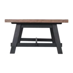 48" Odin Solid Wood Coffee Table Black - Alaterre Furniture: Mid-Century Modern, Sawhorse Leg Design -Baxton Studio Shop GUEST 36ea7e6d 8c25 4bd6 b29e d682818a4584