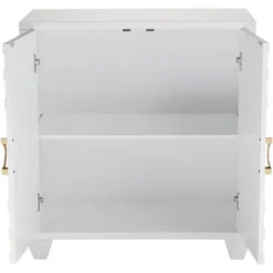 55 Downing Street Bertolli 30" Wide White 2-Door Modern Luxe Accent Cabinet -Baxton Studio Shop GUEST 36ec9e30 46f9 4fd7 b711 ac31b79dde88