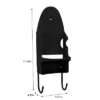 Laundry 360 Iron And Ironing Board Wall Mount Holder Black