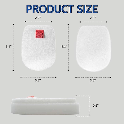 Nispira IZ300 IZ300UK Foam Felt Sponge Filters For Shark IZ300UKT IZ320 IZ320UK Anti Hair Wrap Cordless Vacuum Cleaners Accessory Filters, 10 Sets 2 Nispira IZ300 IZ300UK Foam Felt Sponge Filters For Shark IZ300UKT IZ320 IZ320UK Anti Hair Wrap Cordless Vacuum Cleaners Accessory Filters, 10 Sets - Image 2