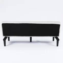 66'' Soft Corduroy Fabric Sofa Bed With Button-Tufted Backrest, Convertible For Living Room, Apartment And Bedroom -Baxton Studio Shop GUEST 37729172 3a35 4bee 879b a1abbb06be0a