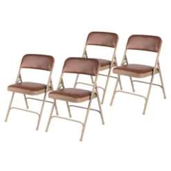 Set Of 4 Premium Vinyl Padded Folding Chairs - Hampden Furnishings -Baxton Studio Shop GUEST 377e155e 8386 4ffc ae94 5b8a8f9635f6