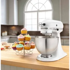 KitchenAid Classic 4.5qt Stand Mixer - White: 10 Speeds, Metal, Dishwasher-Safe, Includes Beater & Dough Hook 9 KitchenAid Classic 4.5qt Stand Mixer - White: 10 Speeds, Metal, Dishwasher-Safe, Includes Beater & Dough Hook -Baxton Studio Shop GUEST 37b6bcb9 59a2 40e0 aca7 8e5727be65ff
