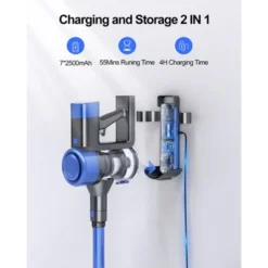 Buture VC60 Cordless Vacuum Cleaner, 450W 38Kpa For Home For Pet Hair/Carpet/Hard Floor -Baxton Studio Shop GUEST 37dc7f9d 08d7 49b2 8992 1a714754a199 1