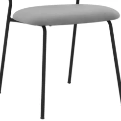 Set Of 2 Carlo Velvet Metal Dining Chairs Gray/Black - Armen Living -Baxton Studio Shop GUEST 383897c9 ea58 437a b71a 26b25dc49d5d