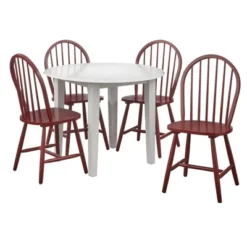 5pc Chadwick Drop Leaf Dining Set With 4 Windsor Chairs - Buylateral 19 5pc Chadwick Drop Leaf Dining Set With 4 Windsor Chairs - Buylateral -Baxton Studio Shop GUEST 387845f6 71fc 42b6 8e29 a4f576beaed0