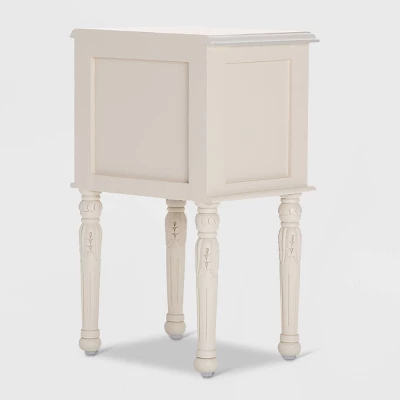 Richards Side Table With 2 Drawers White - Finch 9 Richards Side Table With 2 Drawers White - Finch - Image 9