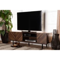 Berit Wood TV Stand For TVs Up To 70" Walnut - Baxton Studio -Baxton Studio Shop GUEST 3894c17d bfe3 4d6b a82e 7dab96a298ad