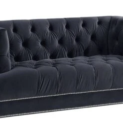 64" Ansario Sofa Charcoal Velvet - Acme Furniture -Baxton Studio Shop GUEST 38cee12d ac24 4e05 bc5e 74096055fafe