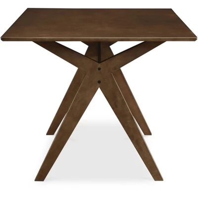 Lukas Wood Dining Table Brown - Adore Decor 2 Lukas Wood Dining Table Brown - Adore Decor - Image 2