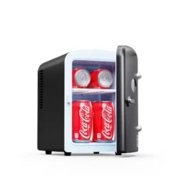 Kenmore 6 Can Mini Refrigerator: Countertop Tiny Fridge For Skincare & Makeup, 40°F Cooling, Black, 0.14 Cu Ft Capacity -Baxton Studio Shop GUEST 38f97e54 6e65 45ab a955 5166149d1f94