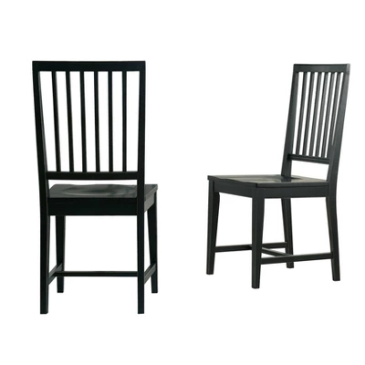 Set Of 2 Vienna Wood Dining Armless Chairs - Alaterre Furniture 1 Set Of 2 Vienna Wood Dining Armless Chairs - Alaterre Furniture
