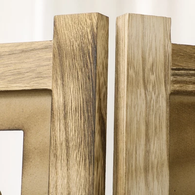 HOMCOM Room Divider, 5.5' Tall Wood Indoor Portable Folding Privacy Screens, Double Hinged Partition Wall Dividers For Home, Brown 5 HOMCOM Room Divider, 5.5' Tall Wood Indoor Portable Folding Privacy Screens, Double Hinged Partition Wall Dividers For Home, Brown - Image 5